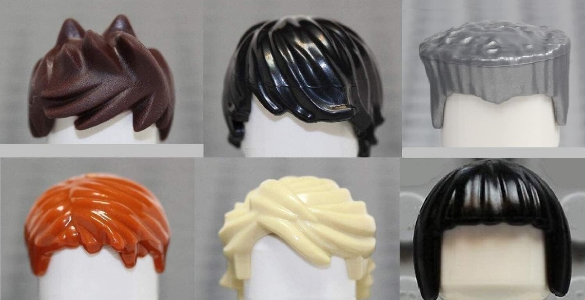 ☀️LEGO Ninjago Ninja Set of 6 Hair Pieces Lloyd Cole Kai