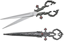 Personalized Scissors Renaissance Medieval Scissors Dagger, 11"