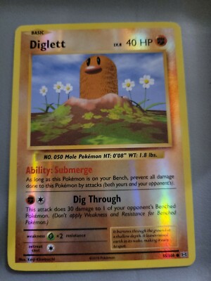 2016 diglett pokemon card Pokemon - Diglett (55/108) - XY Evolutions - Reverse Holo: Buy Online at  Best Price in UAE