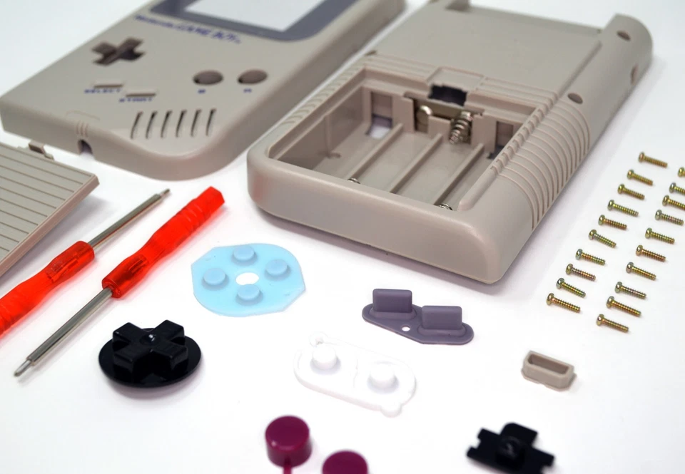 Nintendo Game Boy Original DMG-01 Replacement Gray Housing Shell Screen Lens  - Image 2 of 4