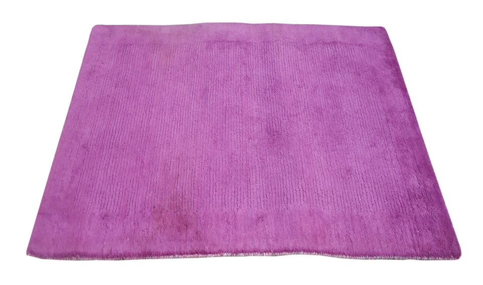 Tapis En Laine Tissé À La Main 120x180 Violet Moderne Salon SH238 - Photo 3/4