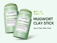 SKINTIFIC MUGWORT Acne Clay Mask Stick reduces redness, inflammation, pores 40g