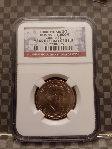 2007-D Presidential Dollar Thomas Jefferson — photo from the most recent tracked eBay sale