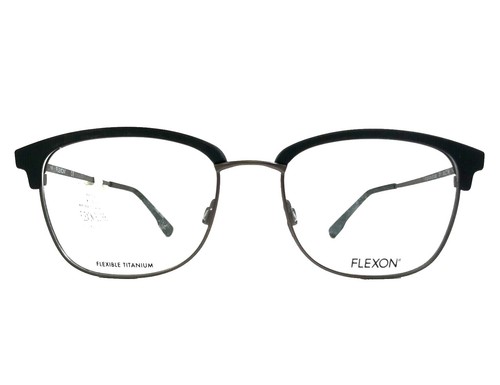 Flexon Edison 600 Eyeglasses Men Brown Round 47mm New 100 - Main Image