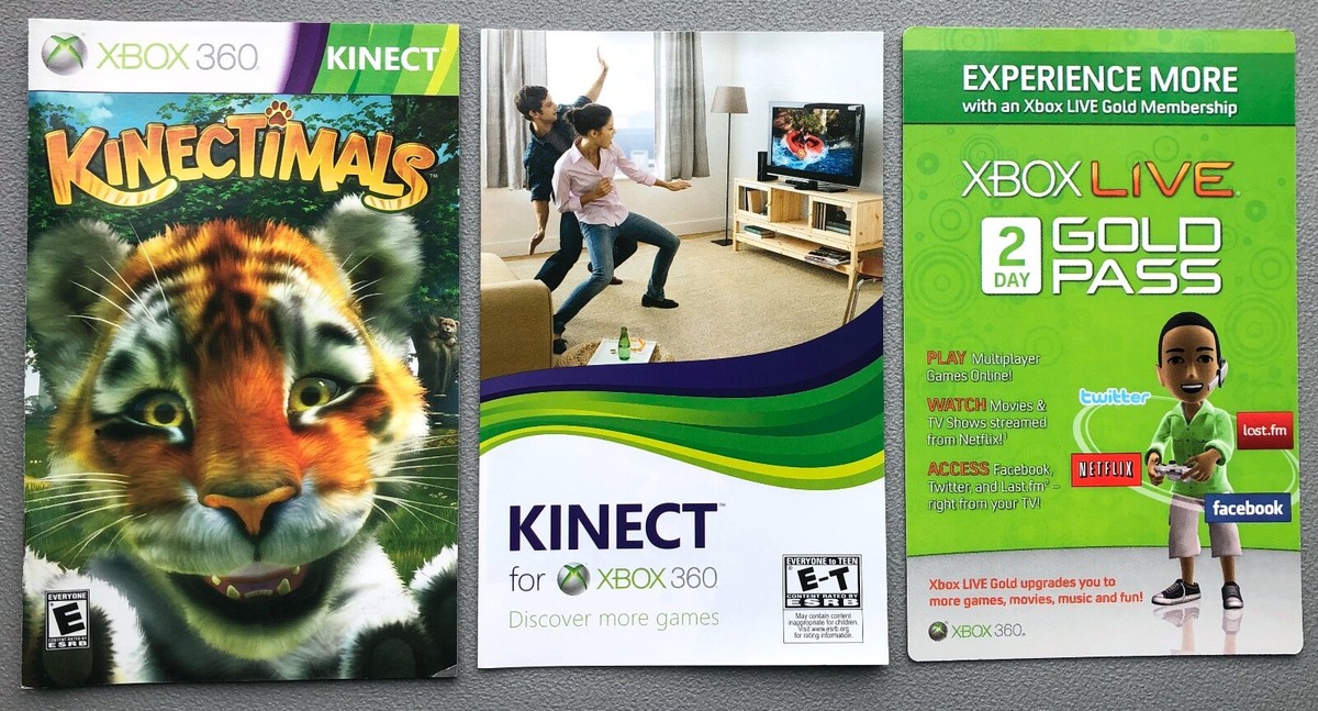 XBOX 360 KINECT KINECTIMALS Pet Tiger Lion Panther Cheetah game