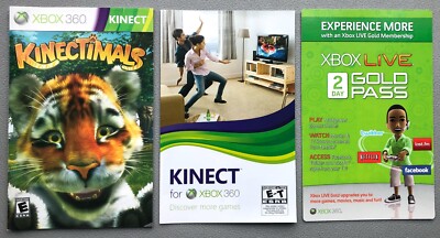 XBOX 360 KINECT KINECTIMALS Pet Tiger Lion Panther Cheetah game