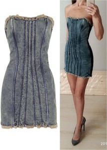 denim corset dress