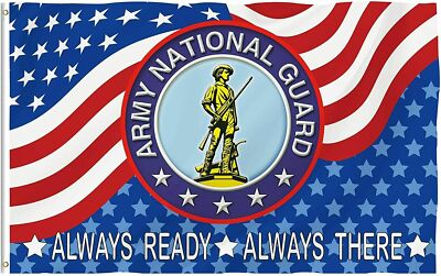 3X5 Army National Guard ALWAYS READY PATRIOTIC USA Emblem Flag Banner ...
