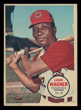 1967-68 TOPPS OPC O PEE CHEE PINUPS Mini POSTER #23 Leon Wagner EX-NM indians