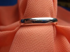 Sterling Silver 3.5 MM Wedding Band Rings Nice Fit Band Size 5 3/4 to 13 1/2