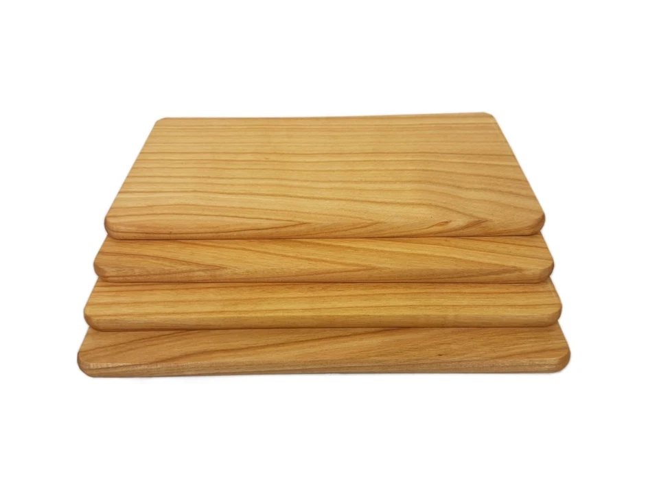 Frühstücksbrett Frühstücksbrettchen Stullenbrett Brotzeitbrett aus Kirschenholz - Bild 3 von 4