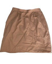 Talbots Womens Vintage Pure Wool Lined Straight Skirt Pockets Zip Size 8