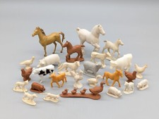 Vintage Rubber Plastic Cow pig Farm Animal Figures 60s 70s Lot of 26