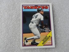 1988 TOPPS BASEBALL CARD #60 RICKEY HENDERSON NEW YORK YANKEES EX - MAR224