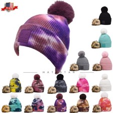 C.C Women's Exclusive Knitted Hat Beanie with Two Pom Pom