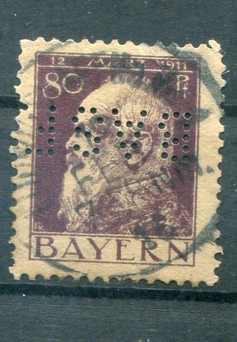 Bavaria Fist Companies Perfin Basf Stamped (K0946