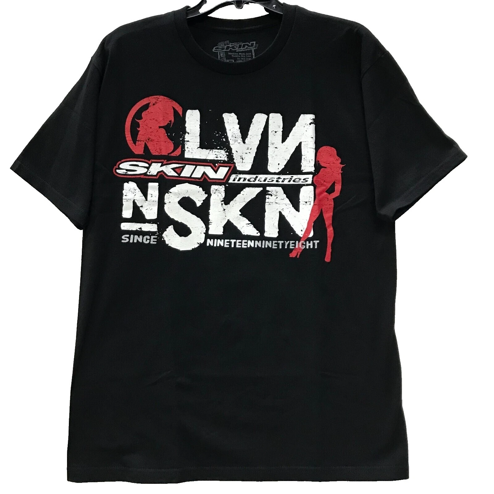 Camisas de manga corta Skin Negro para Hombres