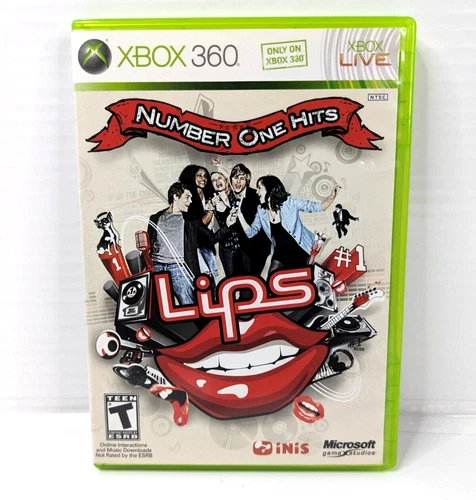 Lips: Number One Hits (Microsoft Xbox 360) Complete with Manual TESTED