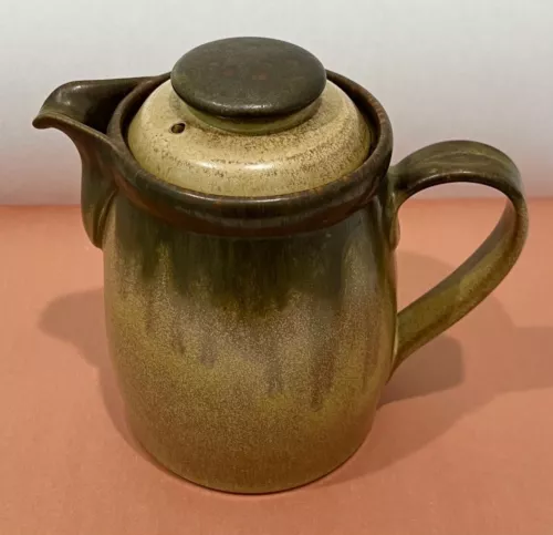 New DENBY England ROMANY BROWN Stoneware Pattern 6 1/4" (4-CUP) COFFEE POT