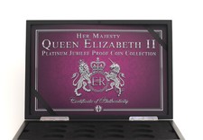 Queen Elizabeth II Platinum Jubilee Proof Coin Collection Display Case Box ONLY