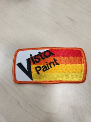 VISTA PAINT Vintage Embroidered Patch NOS