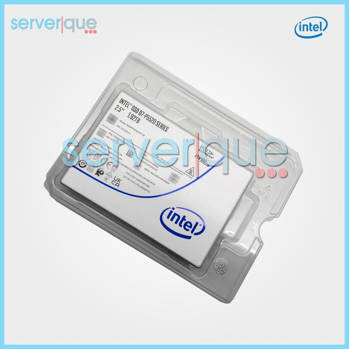 SSDPF2KX019T1M Intel D7-P5520 1.92TB U.2 PCIe 4.0 NVMe TLC
