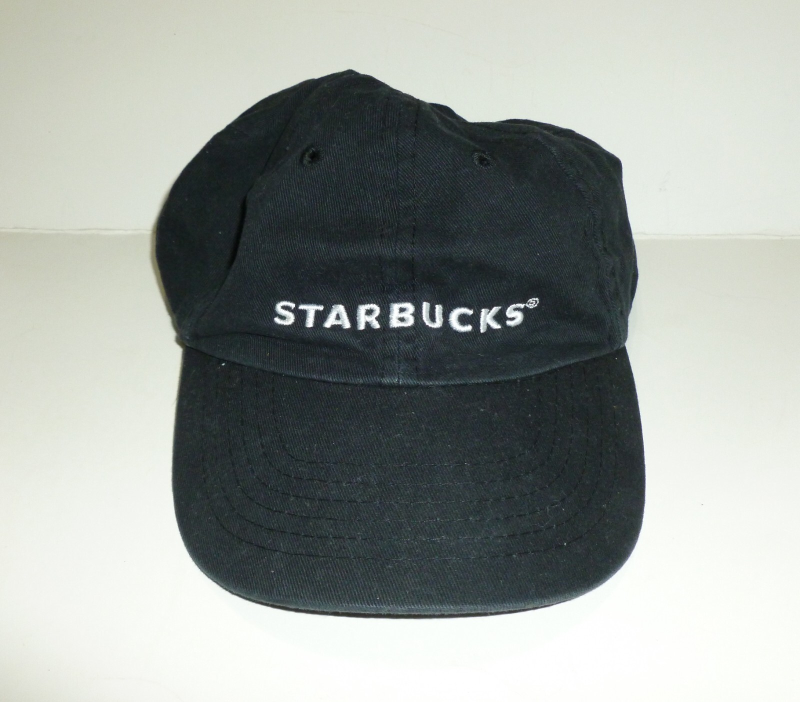Starbucks Employee Dad Hat Style Black Baseball Cap Cotton Hook Loop Adjustable