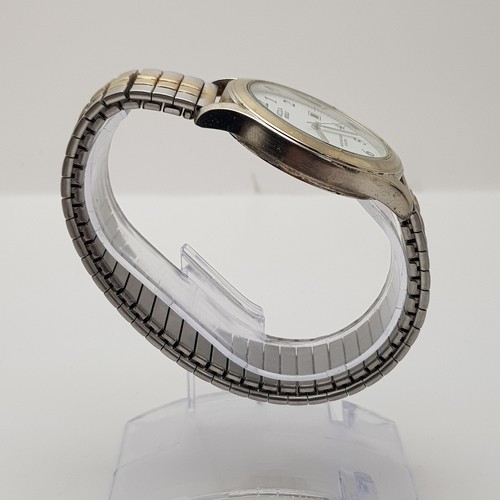 Acqua Indiglo Date Quartz Analog Watch WR 30m Stainless Steel Back NEW BATTERY - Picture 2 of 11