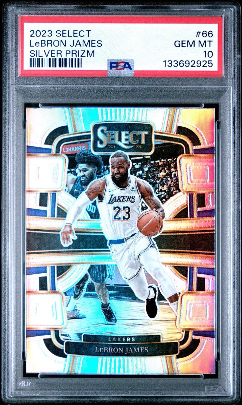 2023 Panini Select LeBron James Silver Prizm #66 PSA 10