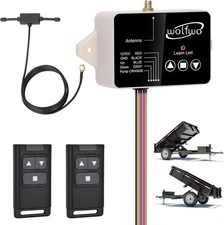 wolfwo Dump Trailer Wireless Remote Controller, for 3-Wire/4-Wire 12V... 