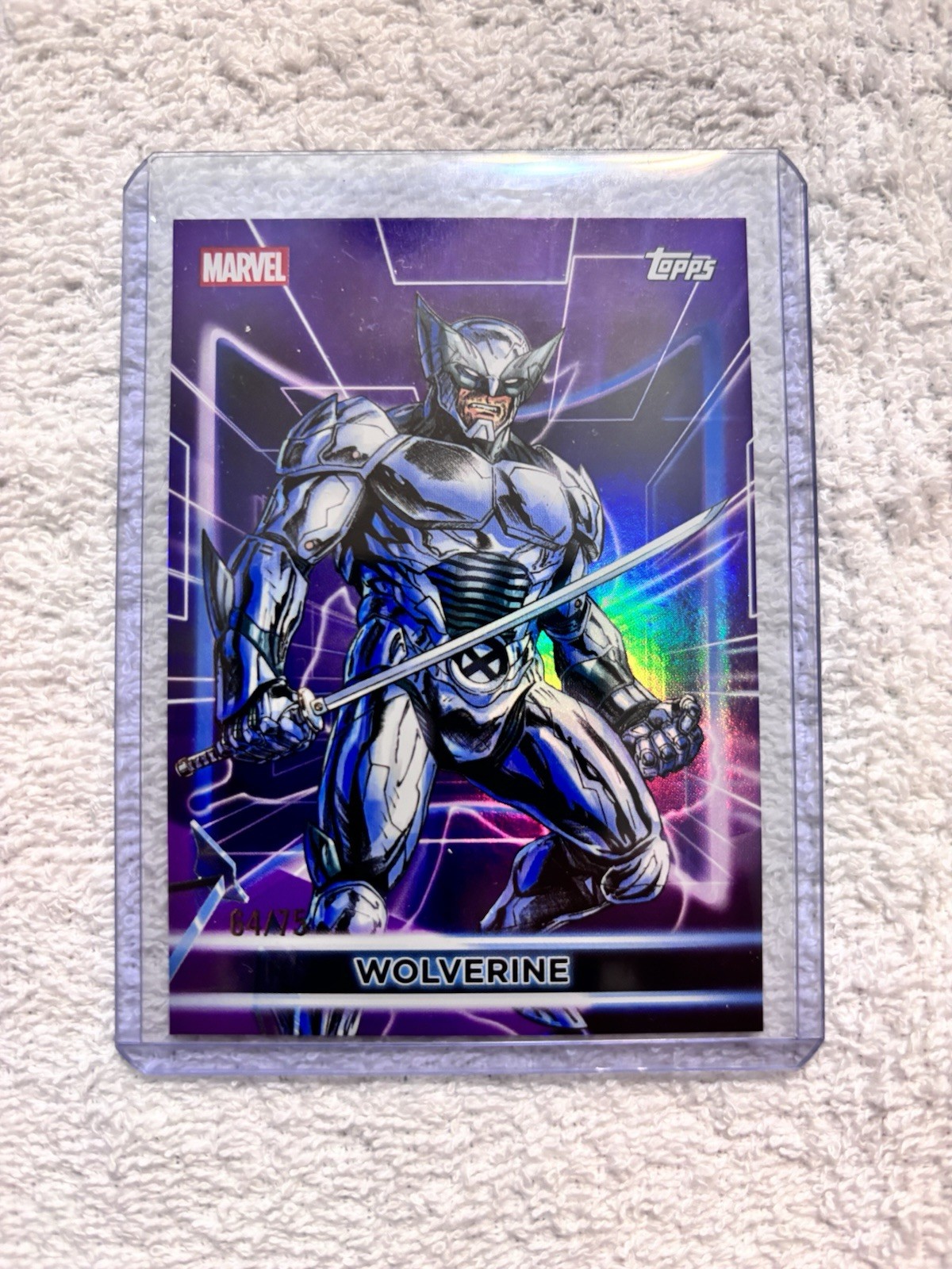 2026 Topps Neon Marvel Wolverine #9 Purple Foil /75