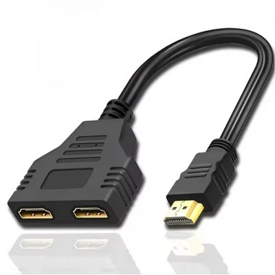 Repartiteur Multiprise HDMI - Splitter - 1 Entree Male / 2 sorties Femelle - BDP - Photo 1/4