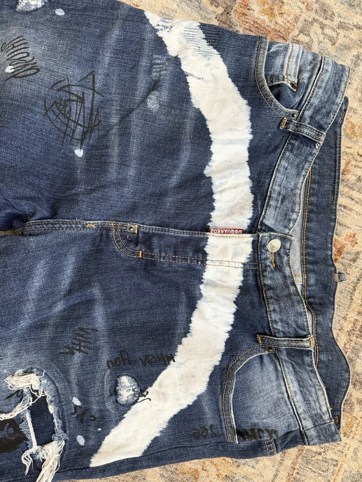 Pantalones de mezclilla para hombre Dsquared2 desgastados talla 42 Foto 2 de 4