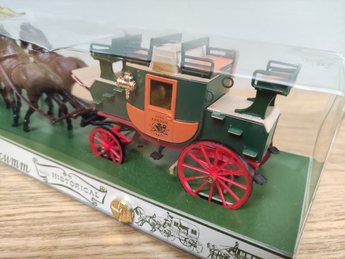 Miniature Brumm 1/43 Série Historique : Voiture Poste Anglaise Attelée De 1784 (réf 06)