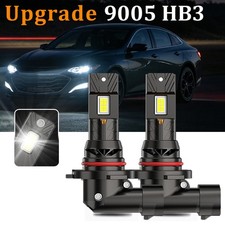 9005 HB3 LED Headlight Bulbs White High Low Beam For Chevrolet Malibu 2016-2024