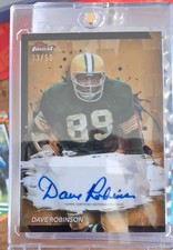 2024 Topps Finest - Finest Autographs Dave Robinson #FA-DR Gold Refractor /50...