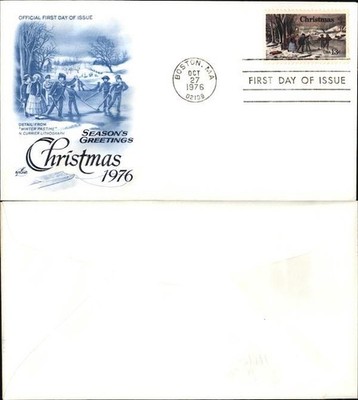 FDC Christmas 1976 BOSTON First Day Cover