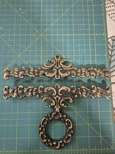 Vintage Ornate Brass Bellpull hardware