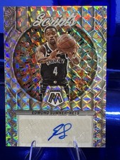 2022-23 Panini Mosaic Edmond Sumner Scripts Auto #MS-SUM Brooklyn Nets