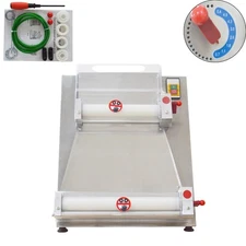 110V Electric 3.94"-15.75" Pizza Press Making Machine Pizza Dough Roller Sheeter