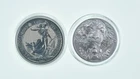 Lot 2 1 Oz Silver Rounds 2023 Great Britain 2 Pounds - 2023 Niue 2 Dollars *101