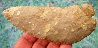 Large Super Fine 5 1/2 inch Texas Corner Tang Knife wt Insight COA Arrowheads