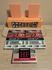 Lot of 5 Blank Cassette Tapes New Sealed TDK D90, Maxwell LN 90 Sony HF 60