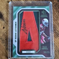 2008 Upper Deck SP Rookie Threads Calais Campbell Auto Patch RC /25 Cardinals