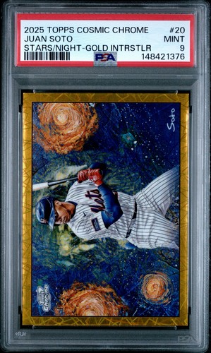 2025 Topps Chrome Stars/Night Gold Interstellar JUAN SOTO /50 PSA 9 #20
