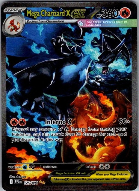 Mega Charizard X ex #125 (Phantasmal Flames)