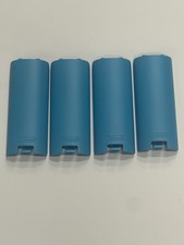 4X  OEM Nintendo Wii Remote Controller BLUE Battery Cover