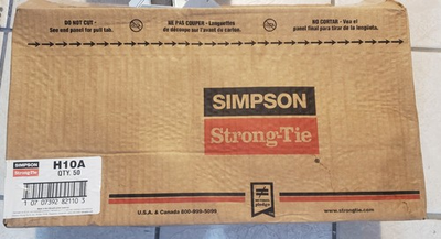 #ad #ad Simpson Strong Tie H10A Galvanized Hurricane Tie $105.00