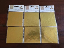 300 Pcs Gold Foil Candy Bar Wrappers, 4"×4" for Homemade Candy