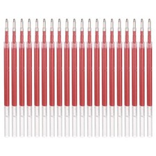 20Pack 1mm Gel Pen Refills for Coloring, Broad Point Sparkle, Red